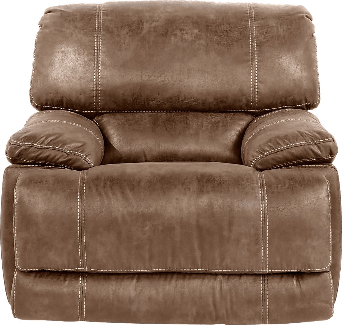 Stetson Ridge Brown Microfiber Glider Recliner Rooms to Go