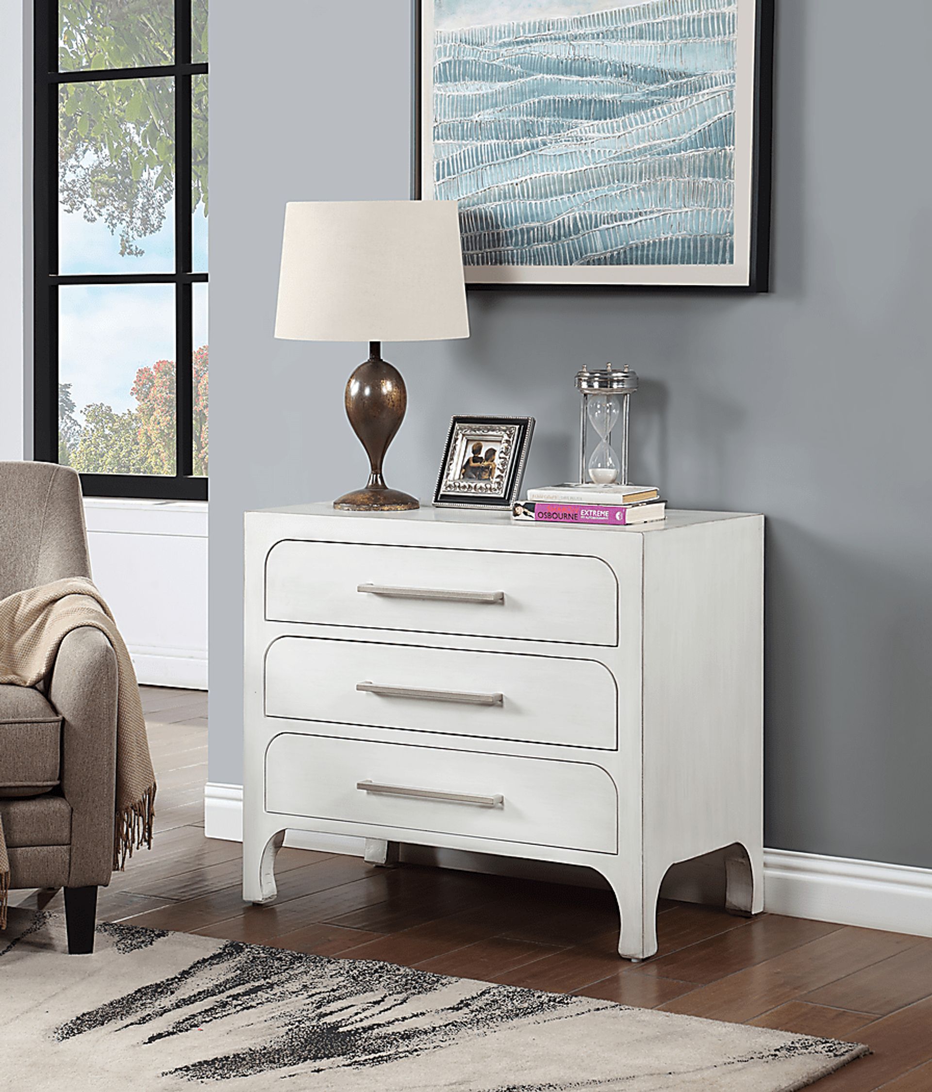 Stevedores White Accent Cabinet - Image 2