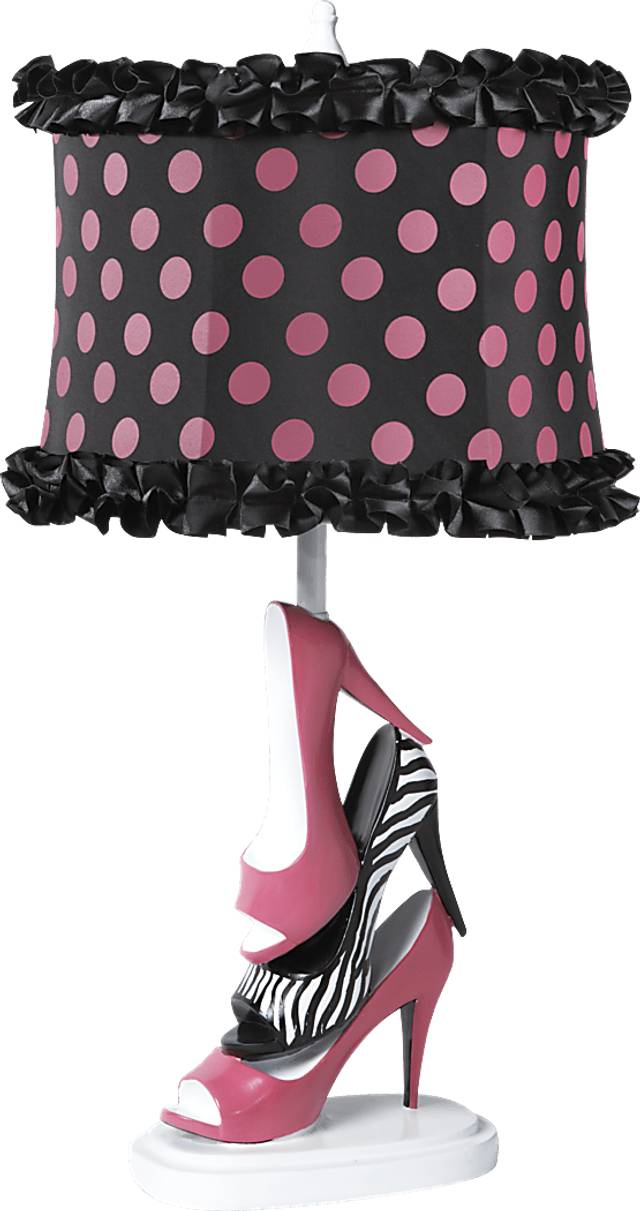 Kids Stiletto Pink Lamp - Thumbnail - Image 1