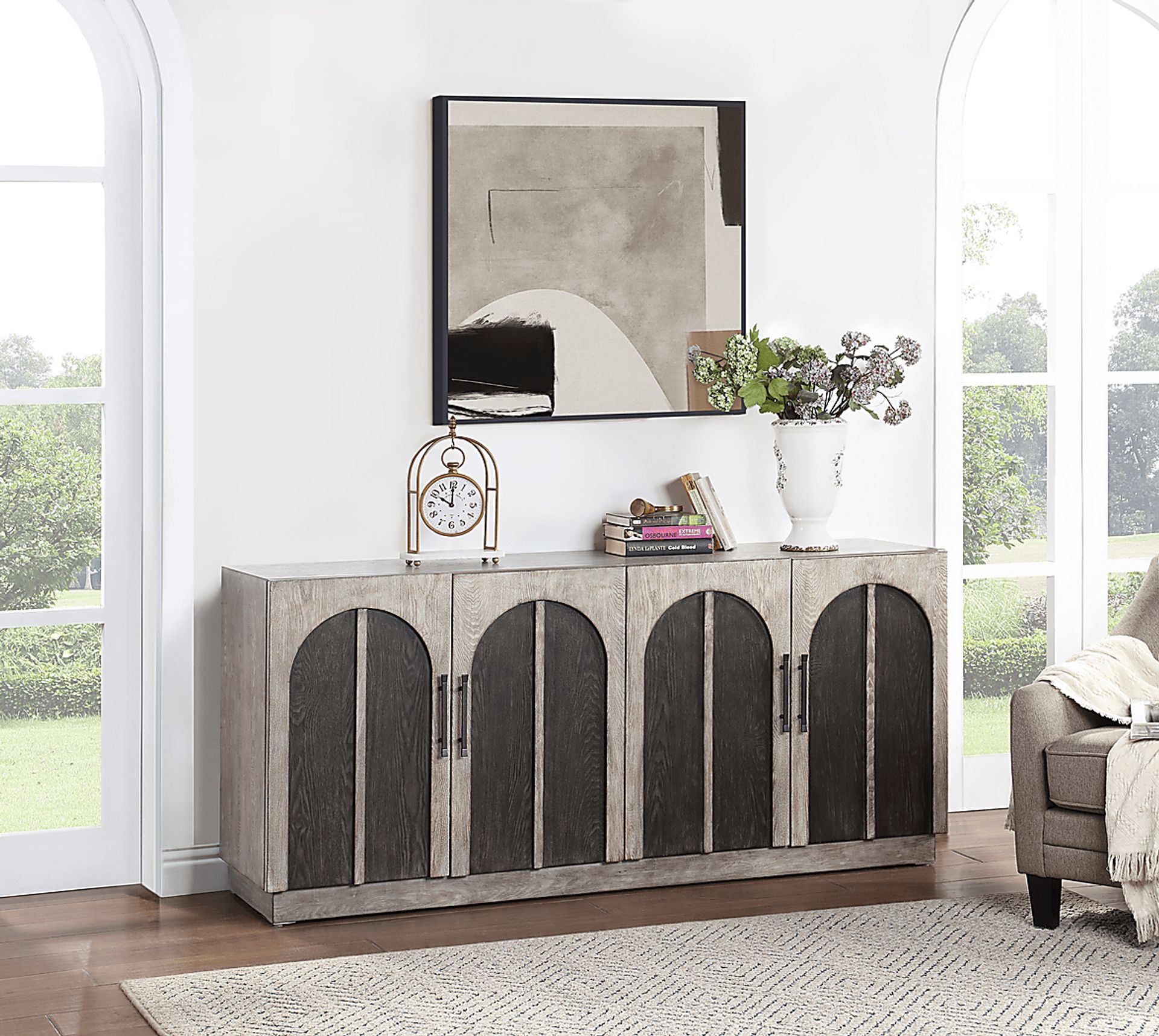 Stillglen Gray Credenza - Image 2