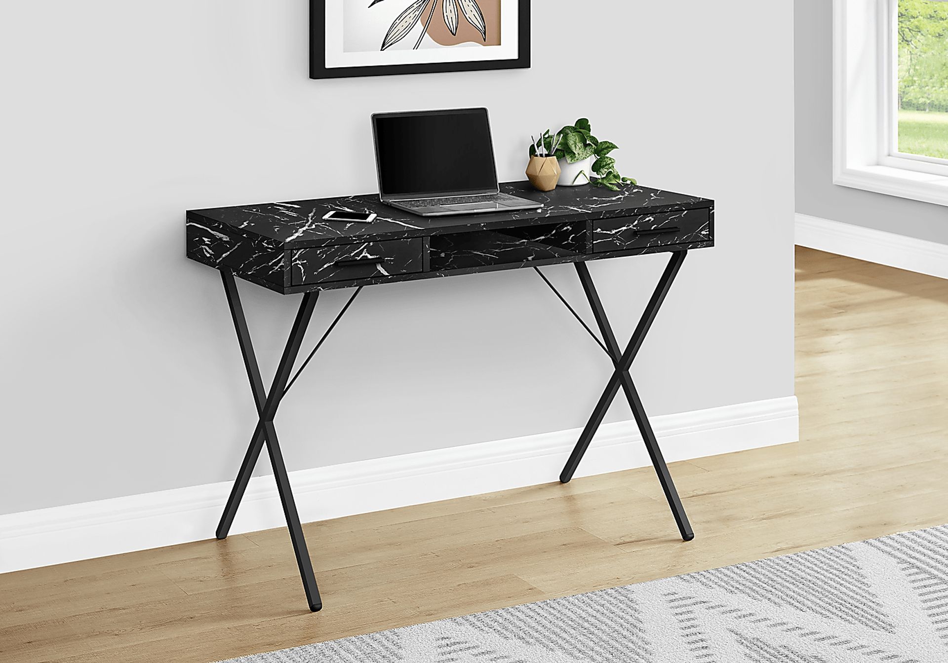 Stillirock Black Marble Desk - Image 3