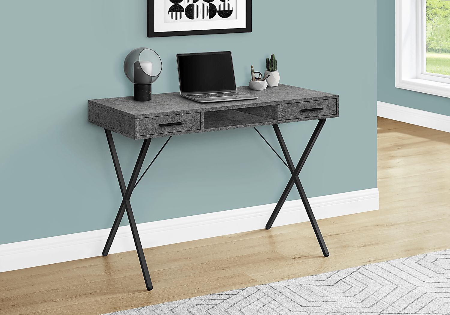 Stillirock Taupe Desk - Thumbnail 5