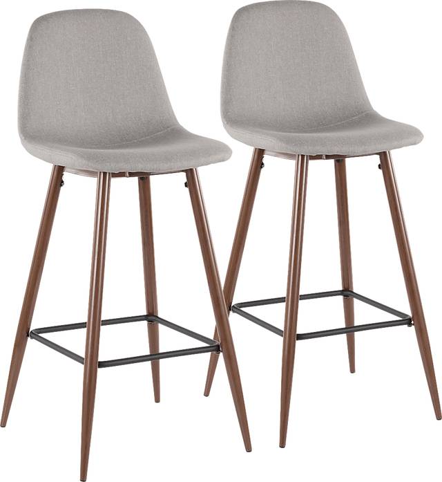 Stimson Gray Barstool, Set of 2 - Thumbnail - Image 1
