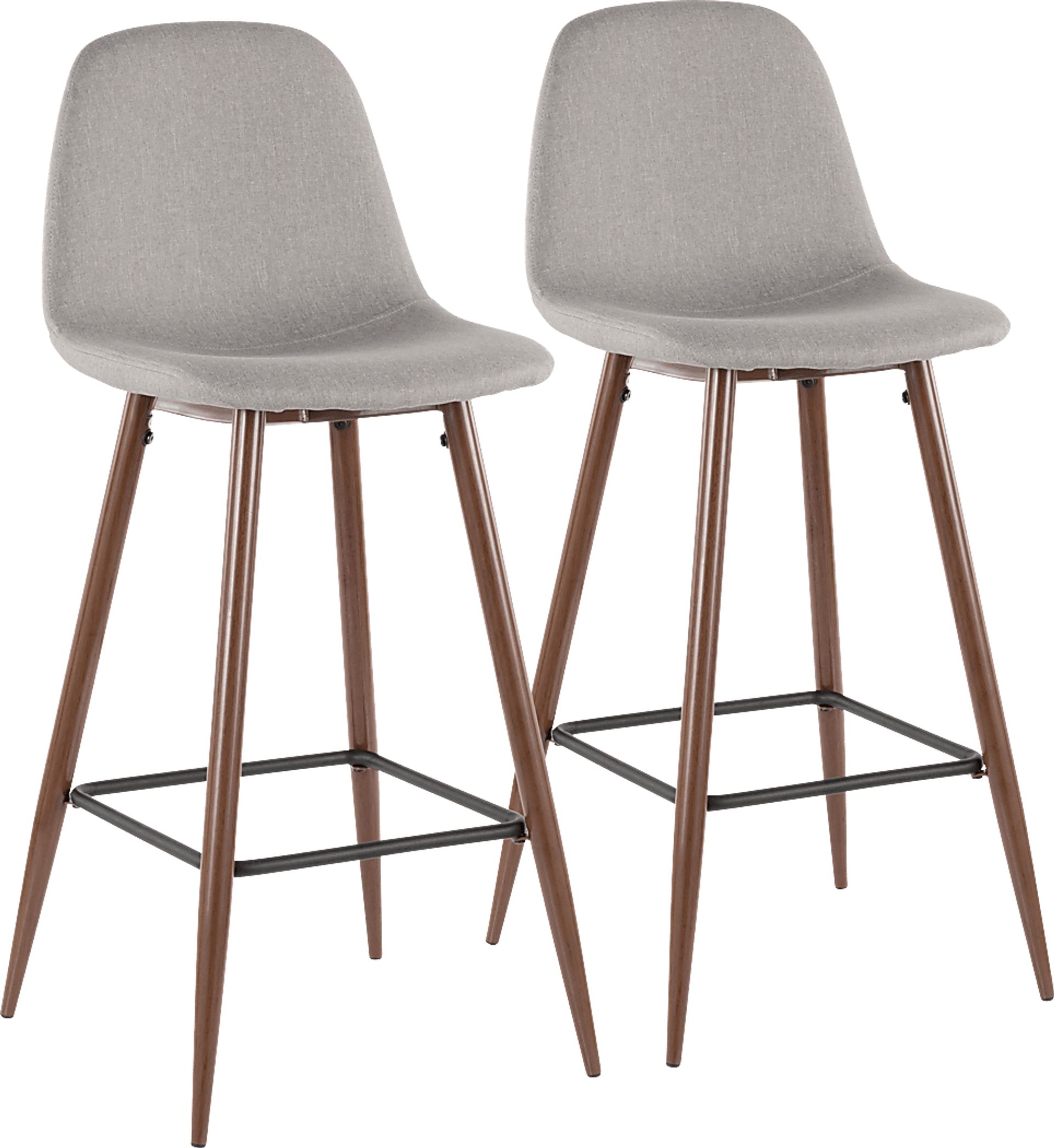 Stimson Gray Barstool, Set of 2 - Image 1