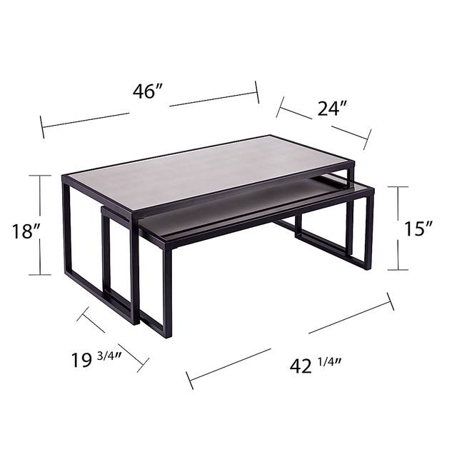 Stine Lane Black Nesting Cocktail Table - Thumbnail - Image 5