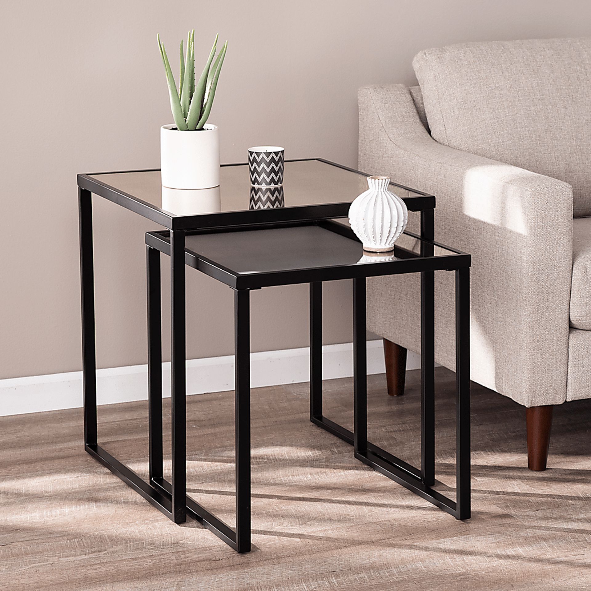Stine Lane Black Nesting End Table - Image 4