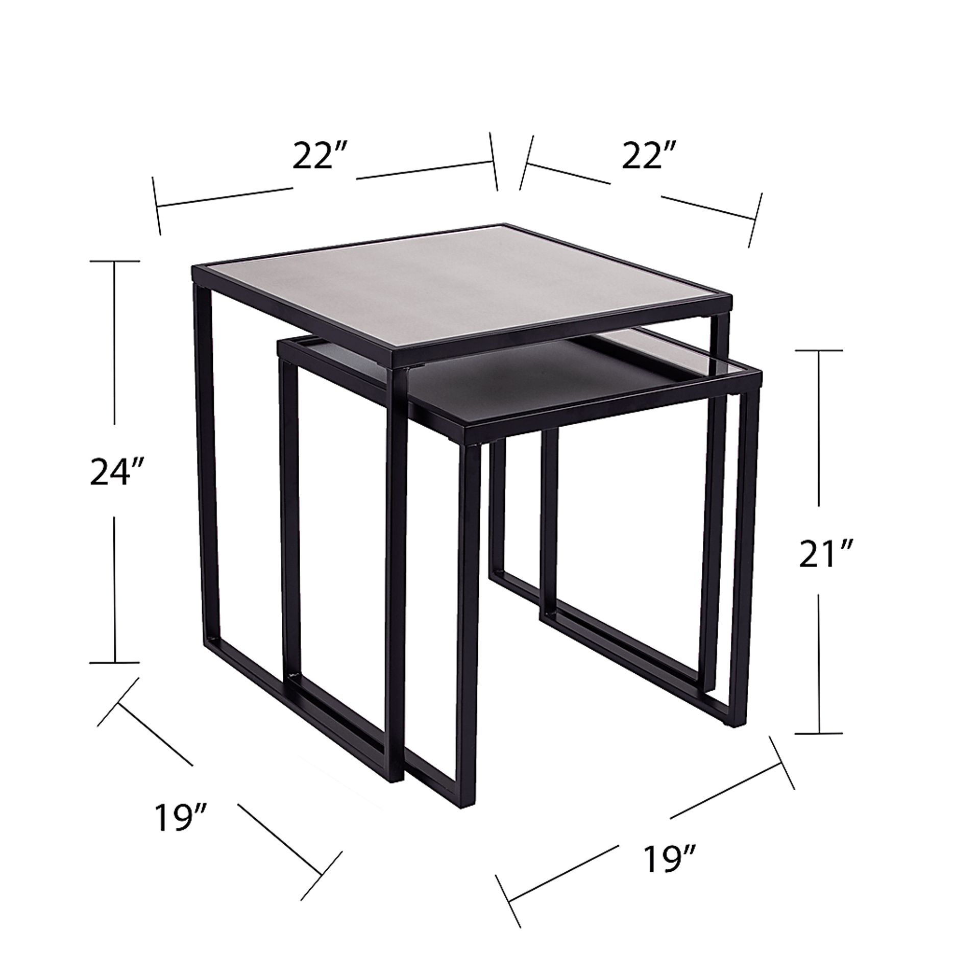 Stine Lane Black Nesting End Table - Image 5