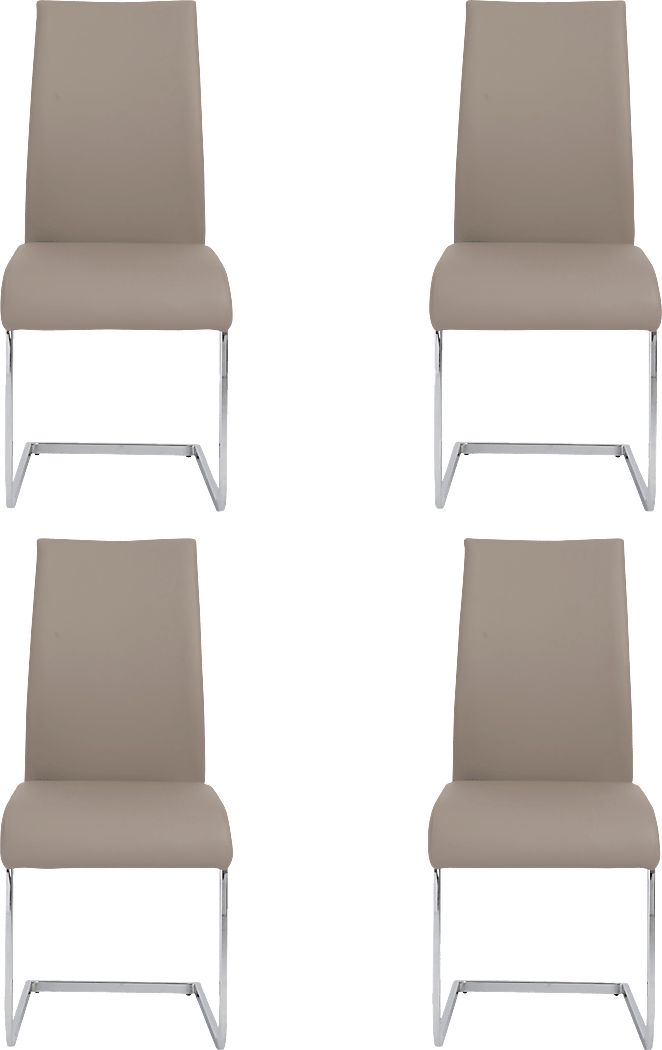 Stiney Taupe Dining Chair, Set of 4
