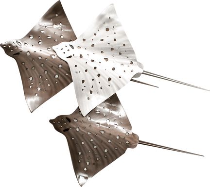 Stingray I Brown Indoor/Outdoor Wall Art