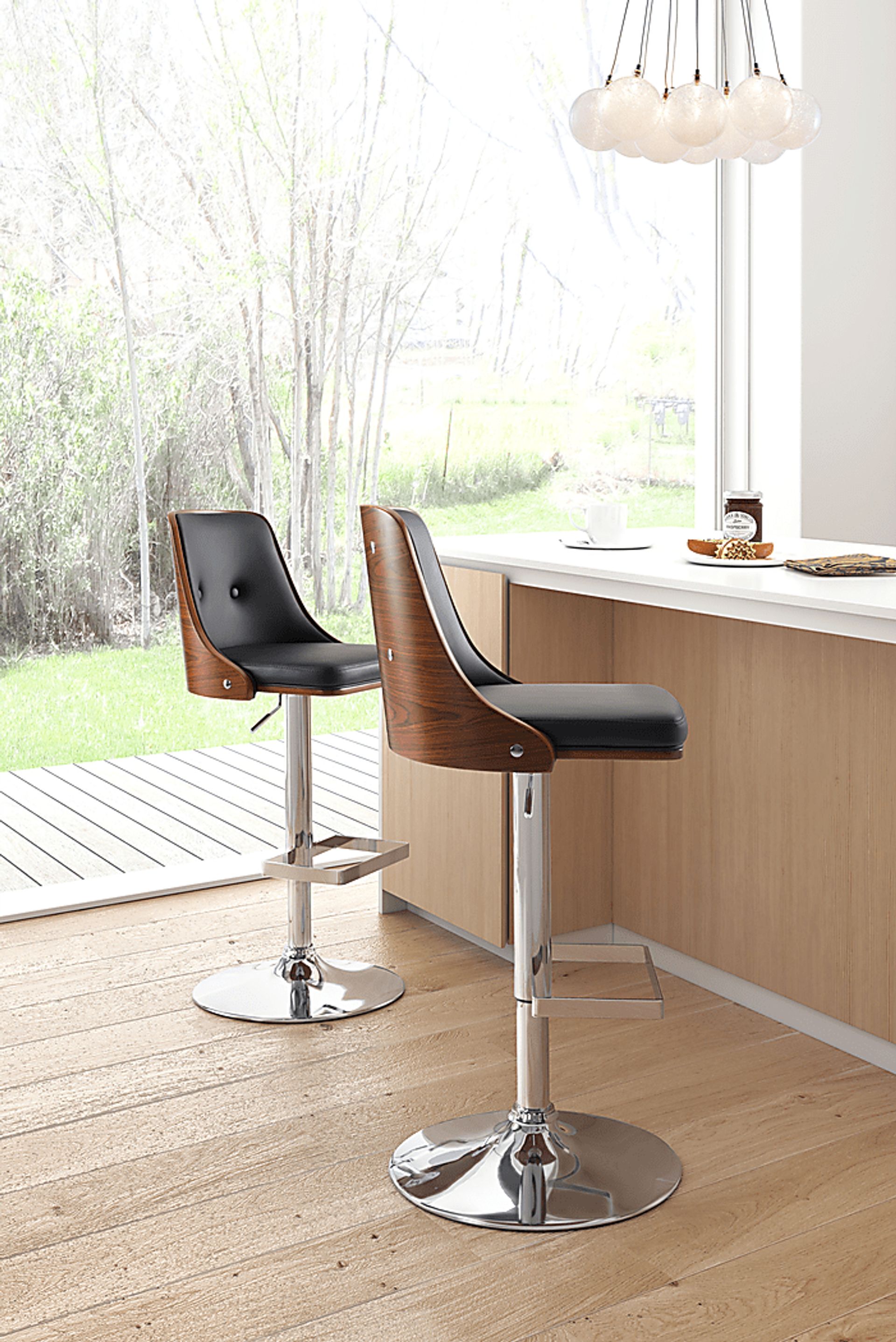 Stinson Black Barstool - Image 2