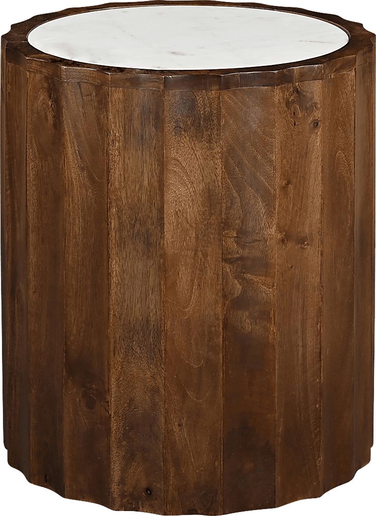 Stinsonville White End Table