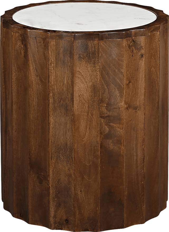 Stinsonville White End Table - Thumbnail - Image 1