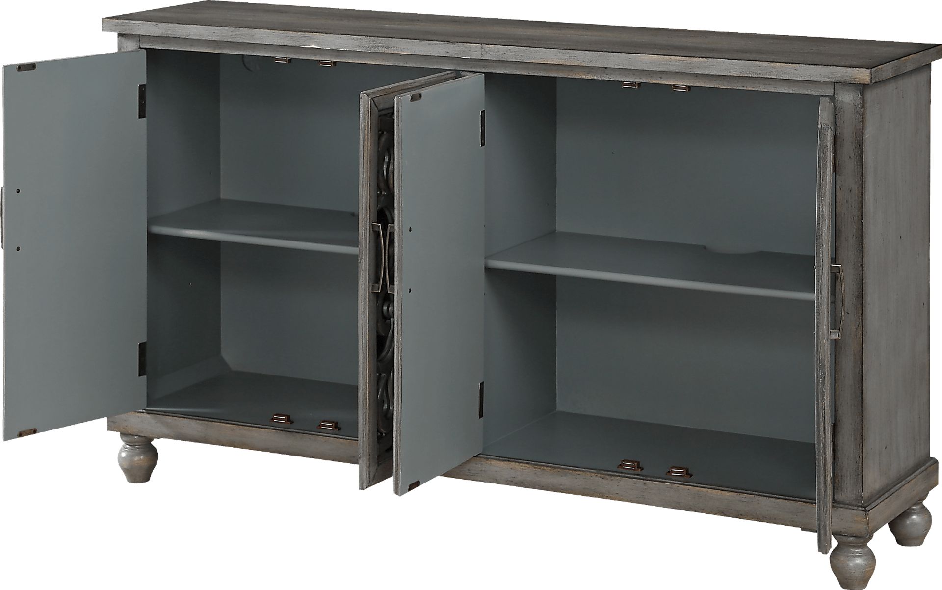 Stirton Gray Credenza - Image 4