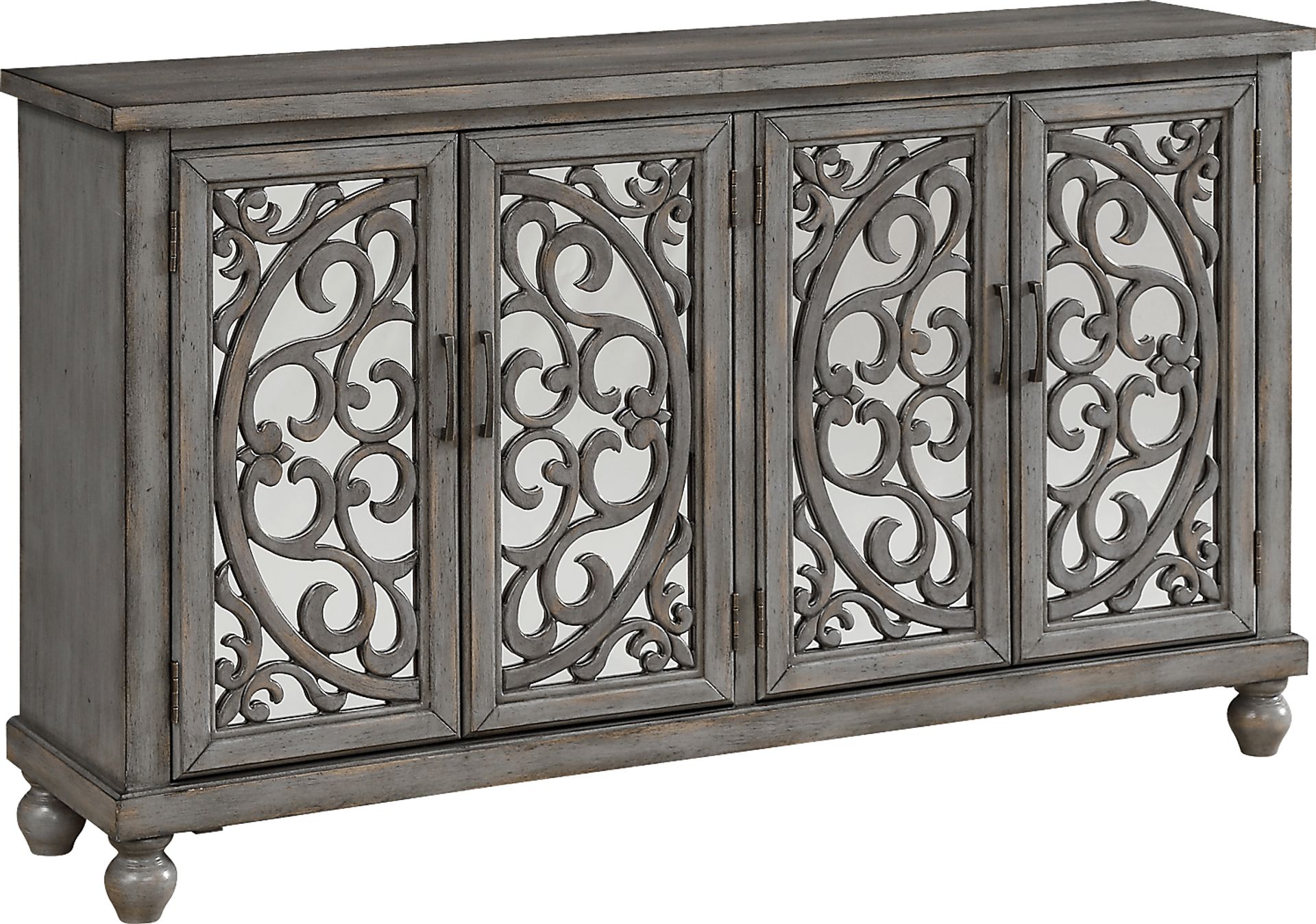 Stirton Gray Credenza - Image 1