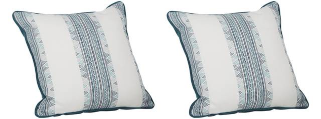Stitchstone Teal Indoor/Outdoor Accent Pillow, Set of Two - Thumbnail - Image 2