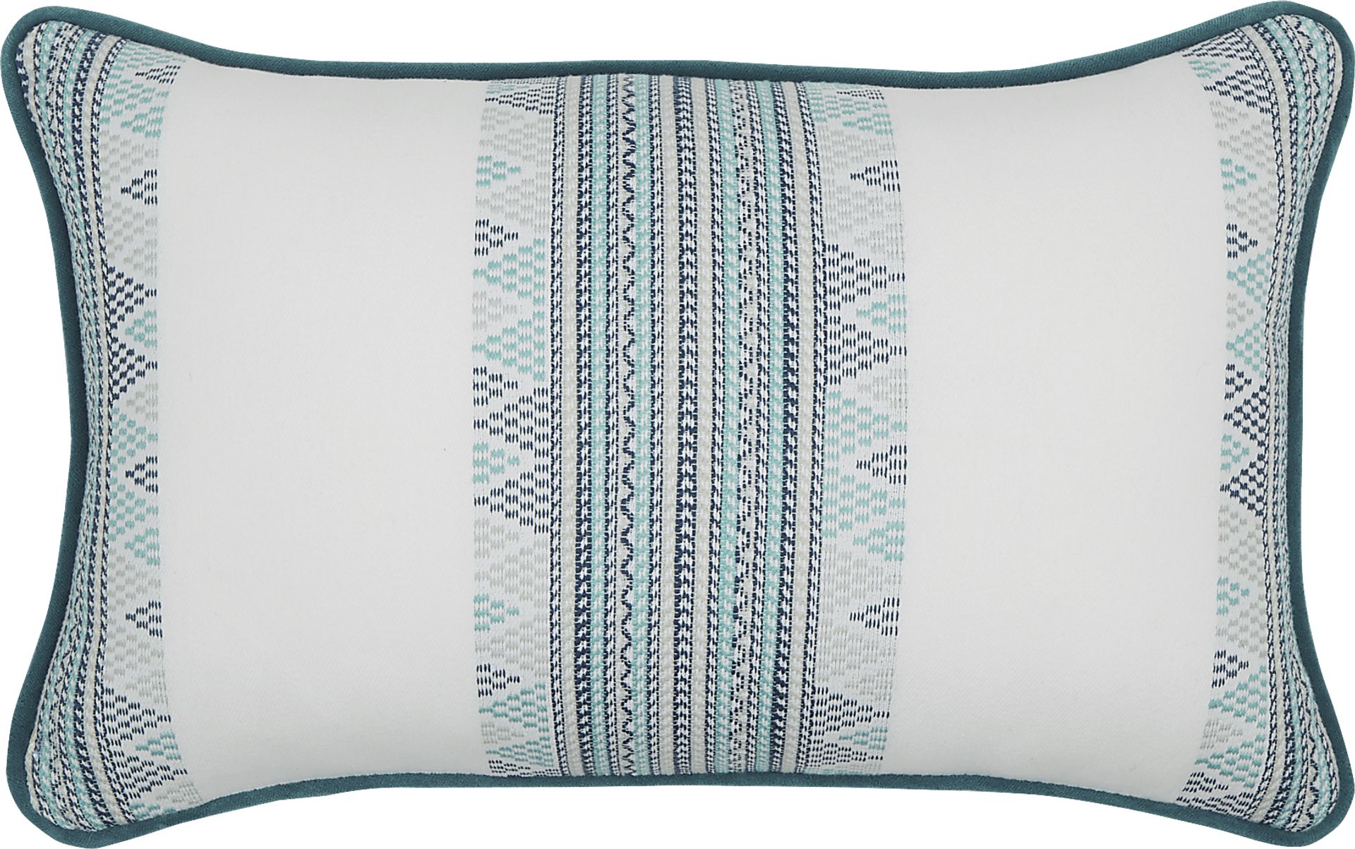 Stitchstone Teal Indoor/Outdoor Accent Pillow - Image 1