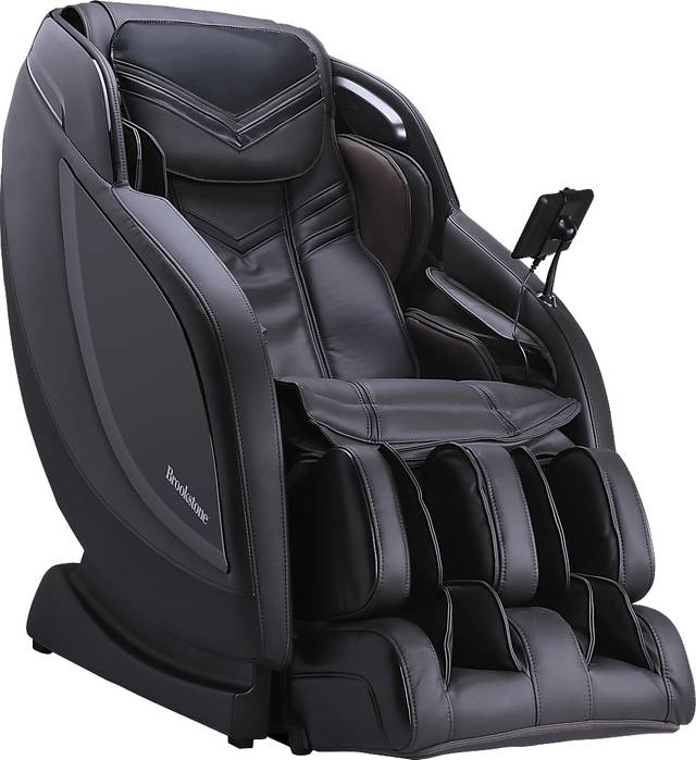 Stockholm Black Power Recliner with Massage Footrest - Thumbnail - Image 1