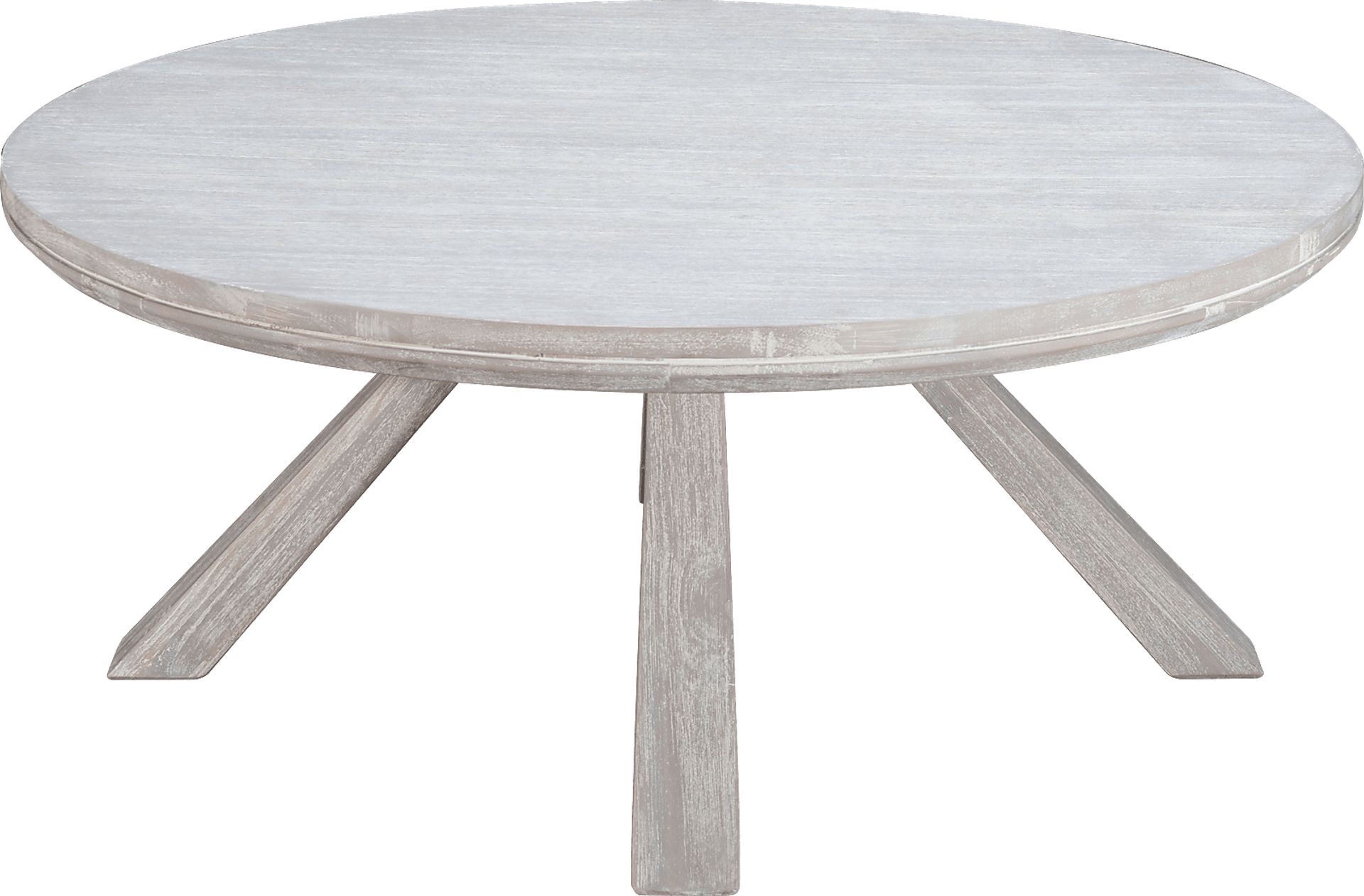 Stockport Ridge White Round Cocktail Table - Image 3