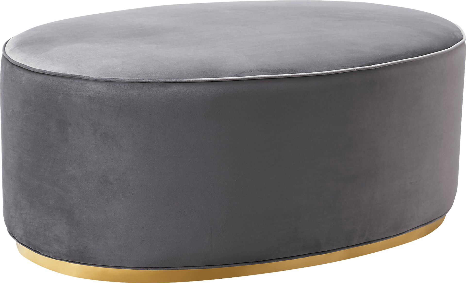 Stoella Gray Ottoman - Image 1