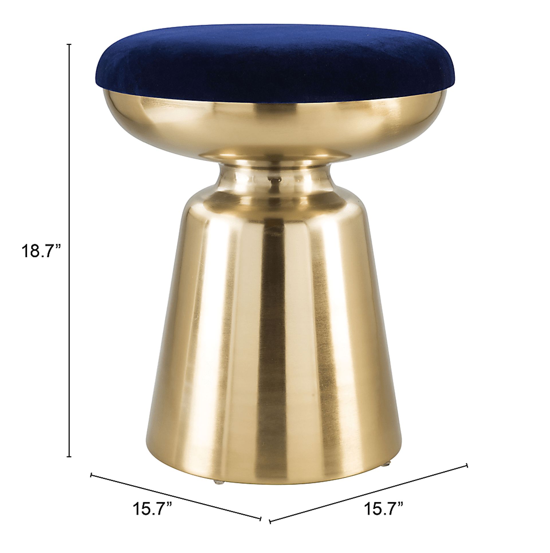 Stokley Blue Ottoman - Image 8