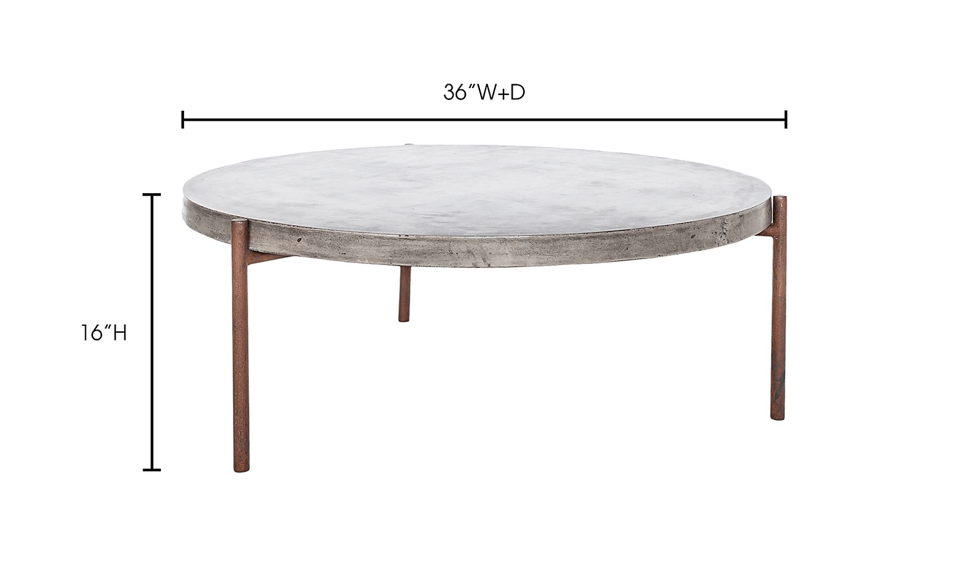 Stolle Dark Gray Outdoor Cocktail Table - Image 3