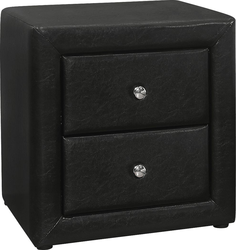 Stomner Black Nightstand