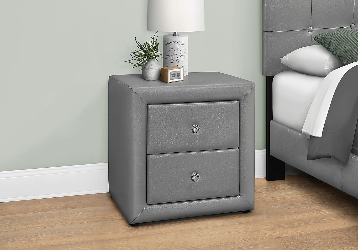 Stomner Gray Nightstand