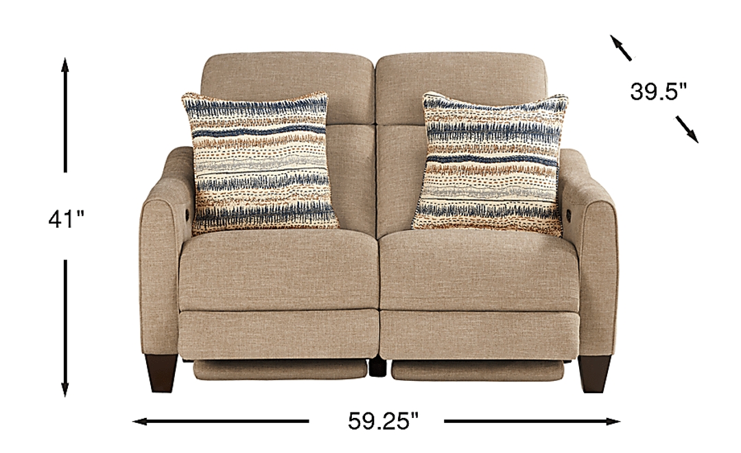 Stonecrest Dual Power Reclining Loveseat