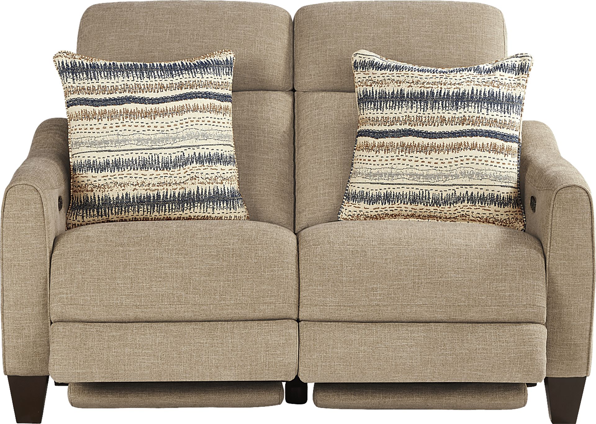Stonecrest Camel Dual Power Reclining Loveseat - Image 1