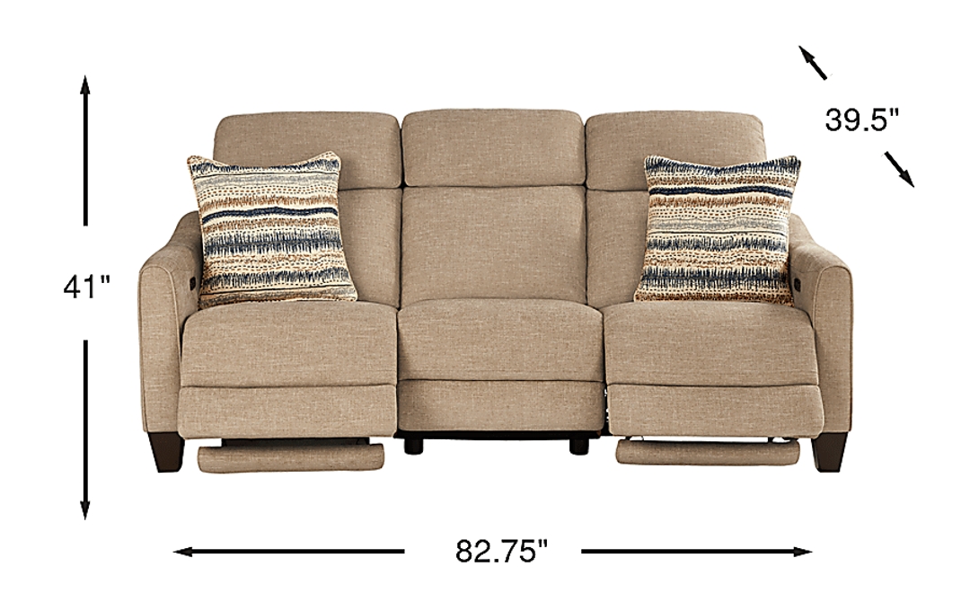 Stonecrest Dual Power Reclining Sofa