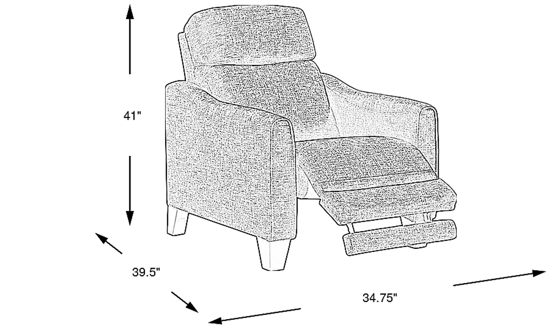 Dimension Image. Please refer to the Dimension Tab on this page for dimension details.