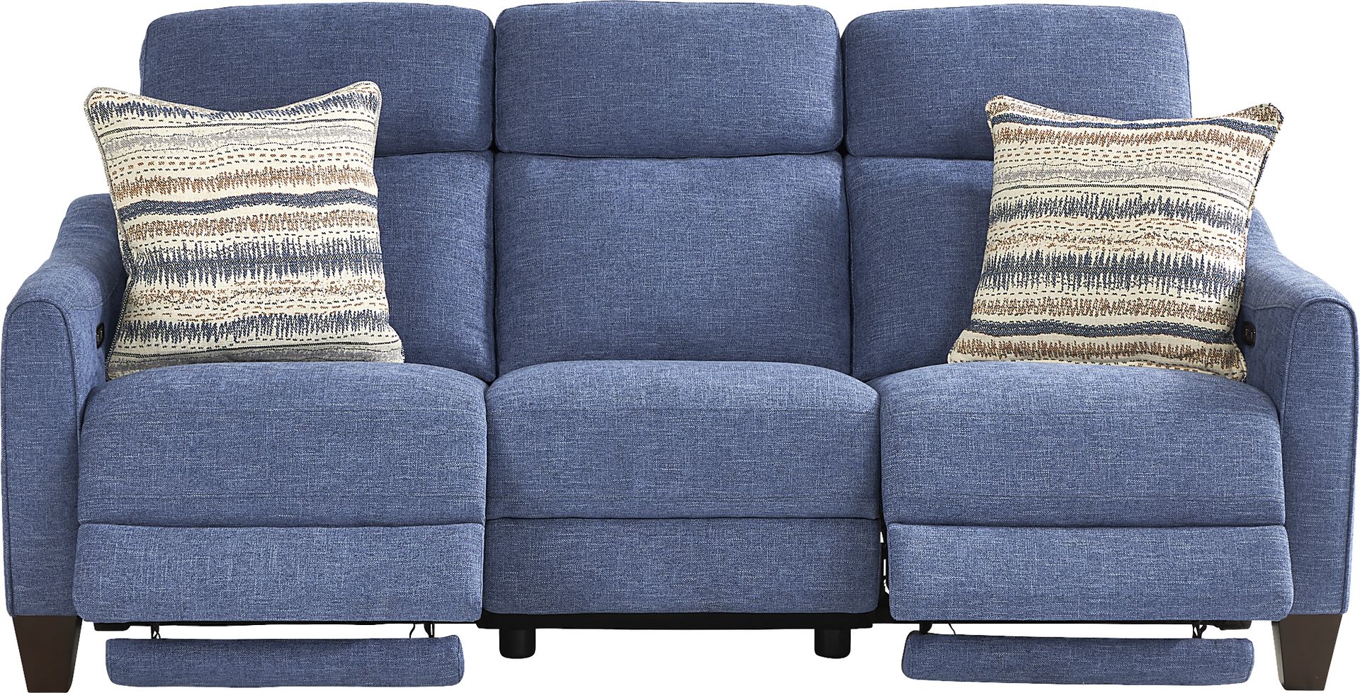 Stonecrest Indigo 2 Pc Dual Power Reclining Living Room - Image 2