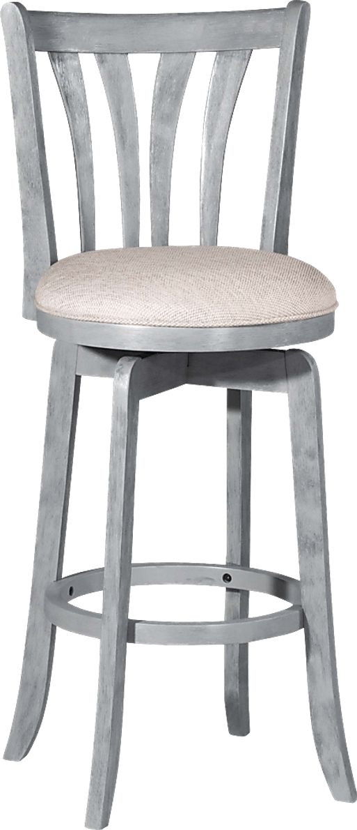 Stoneflower Blue Swivel Counter Height Stool