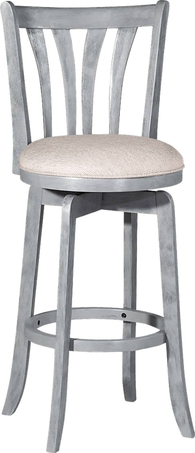 Stoneflower Blue Swivel Counter Height Stool - Thumbnail - Image 1