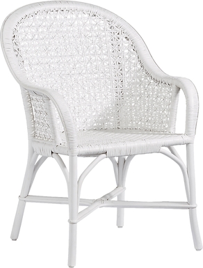 Stonegarden White Arm Chair