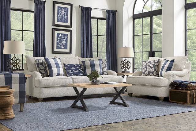 Stonehill Beige 3 Pc Living Room - Thumbnail - Image 1
