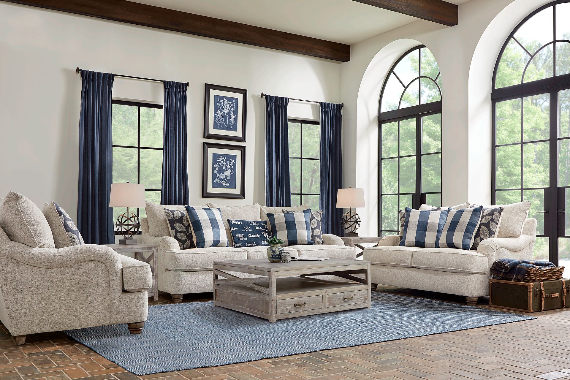 Stonehill Beige 7 Pc Living Room - Image 1