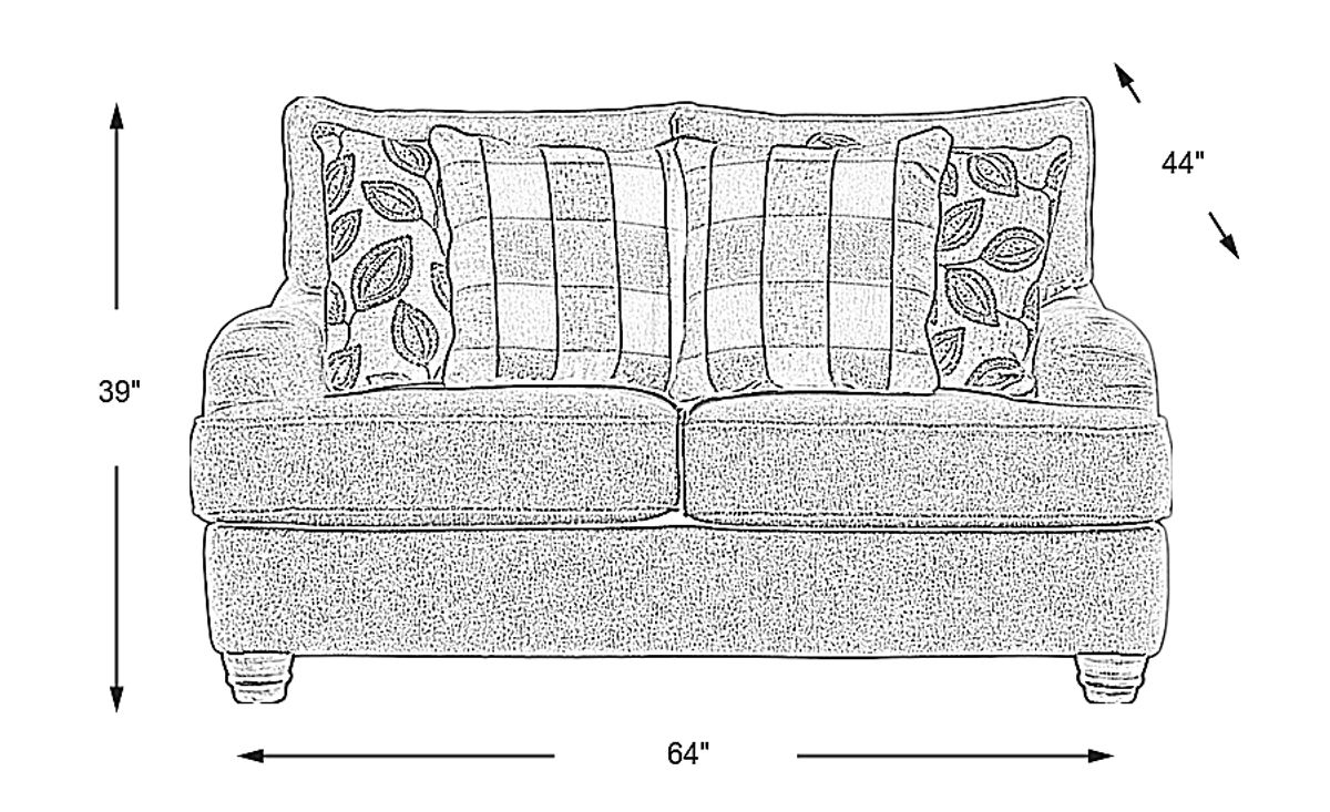 Stonehill Beige Chenille Fabric Loveseat | Rooms to Go