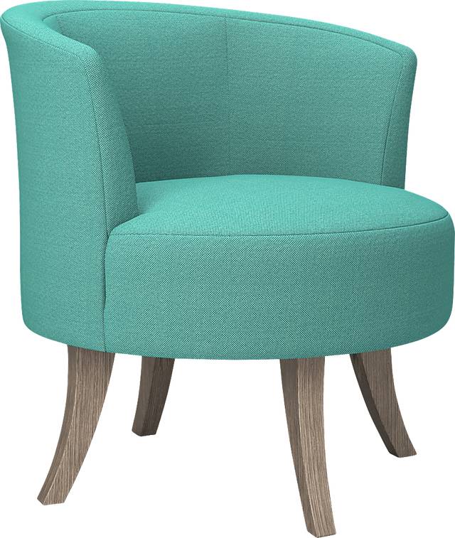 Stoneleigh Aqua Accent Swivel Chair - Thumbnail - Image 1