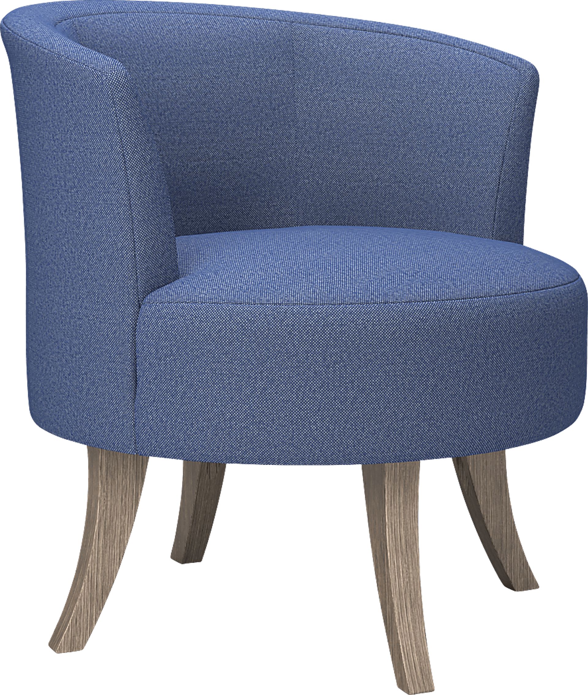 Stoneleigh Dark Blue Accent Swivel Chair - Image 1