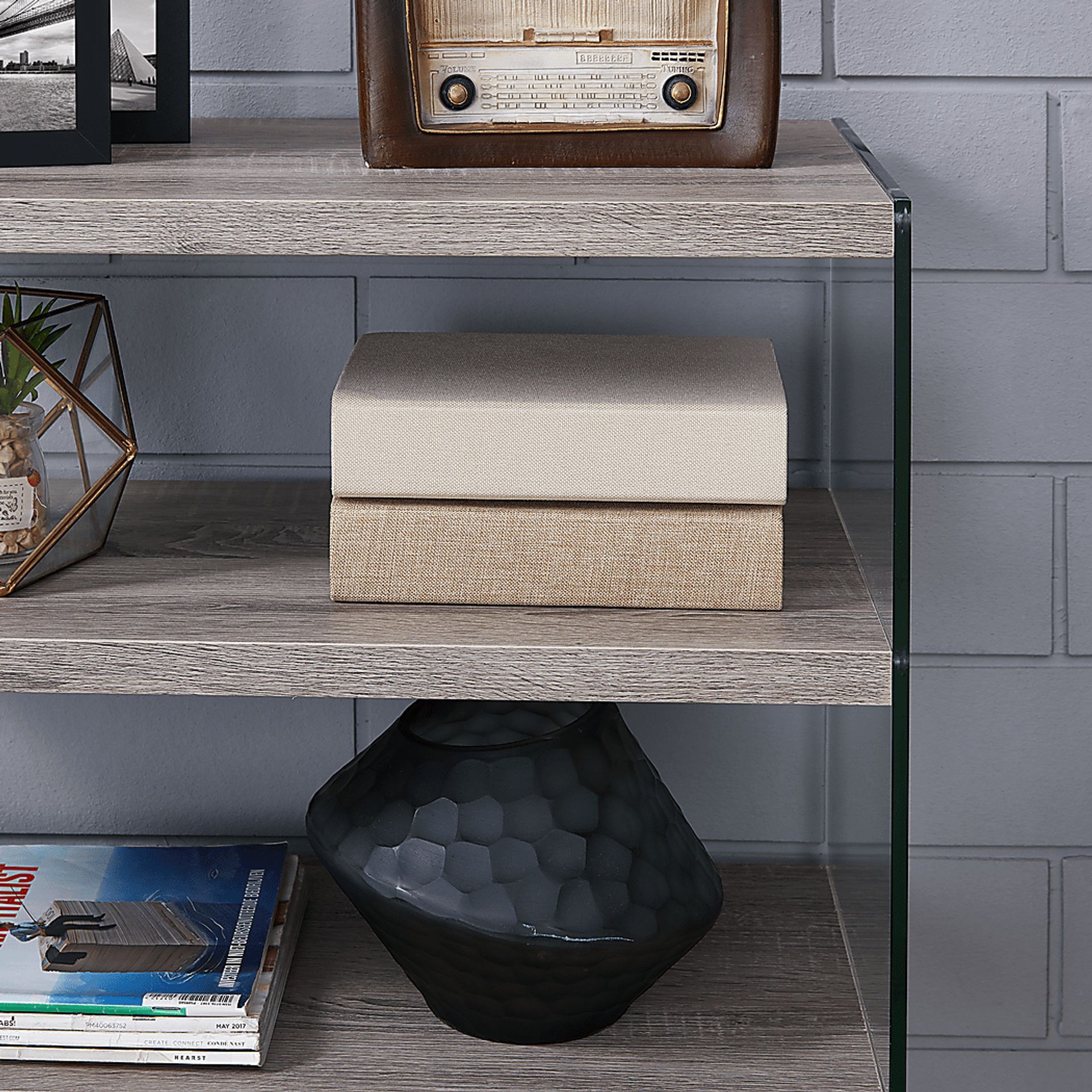 Stoneler Natural Large Bookcase - Image 2