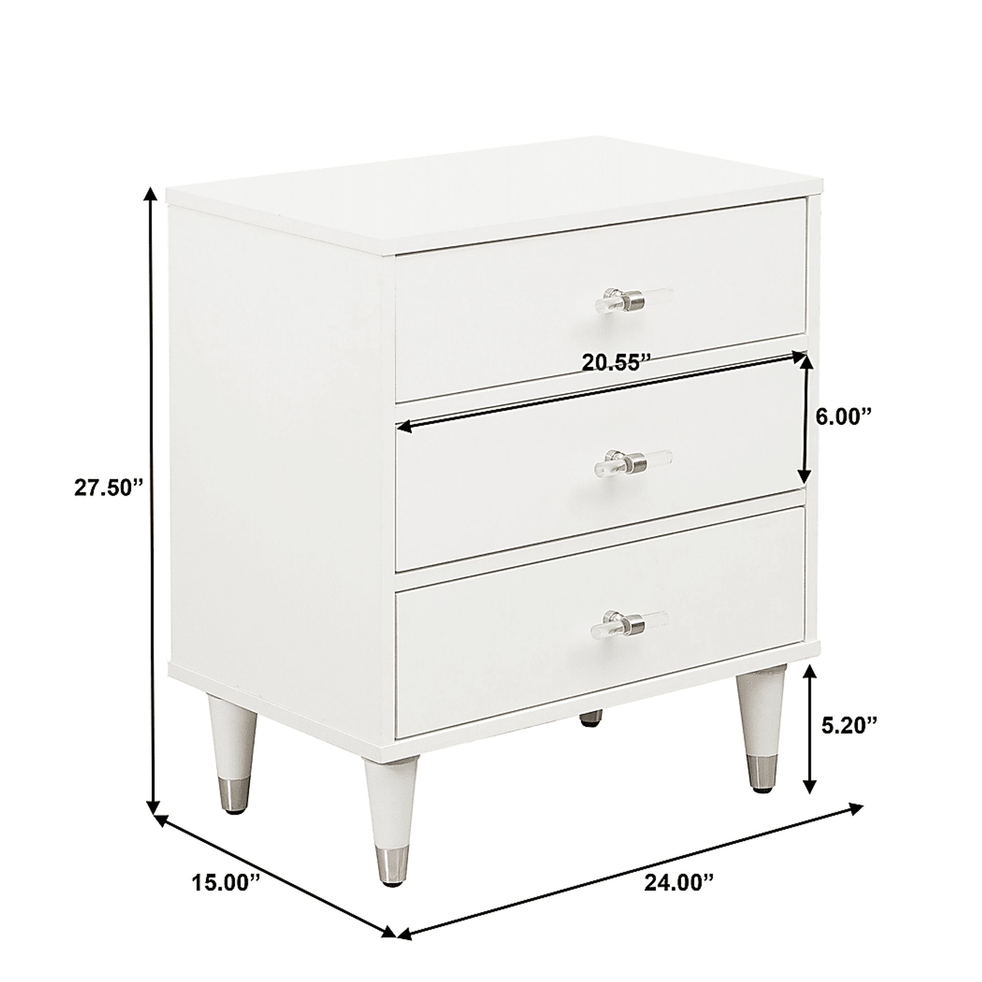 Stonemont White Nightstand - Image 8