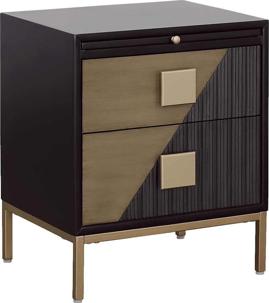 Stonethrow Black Side Table