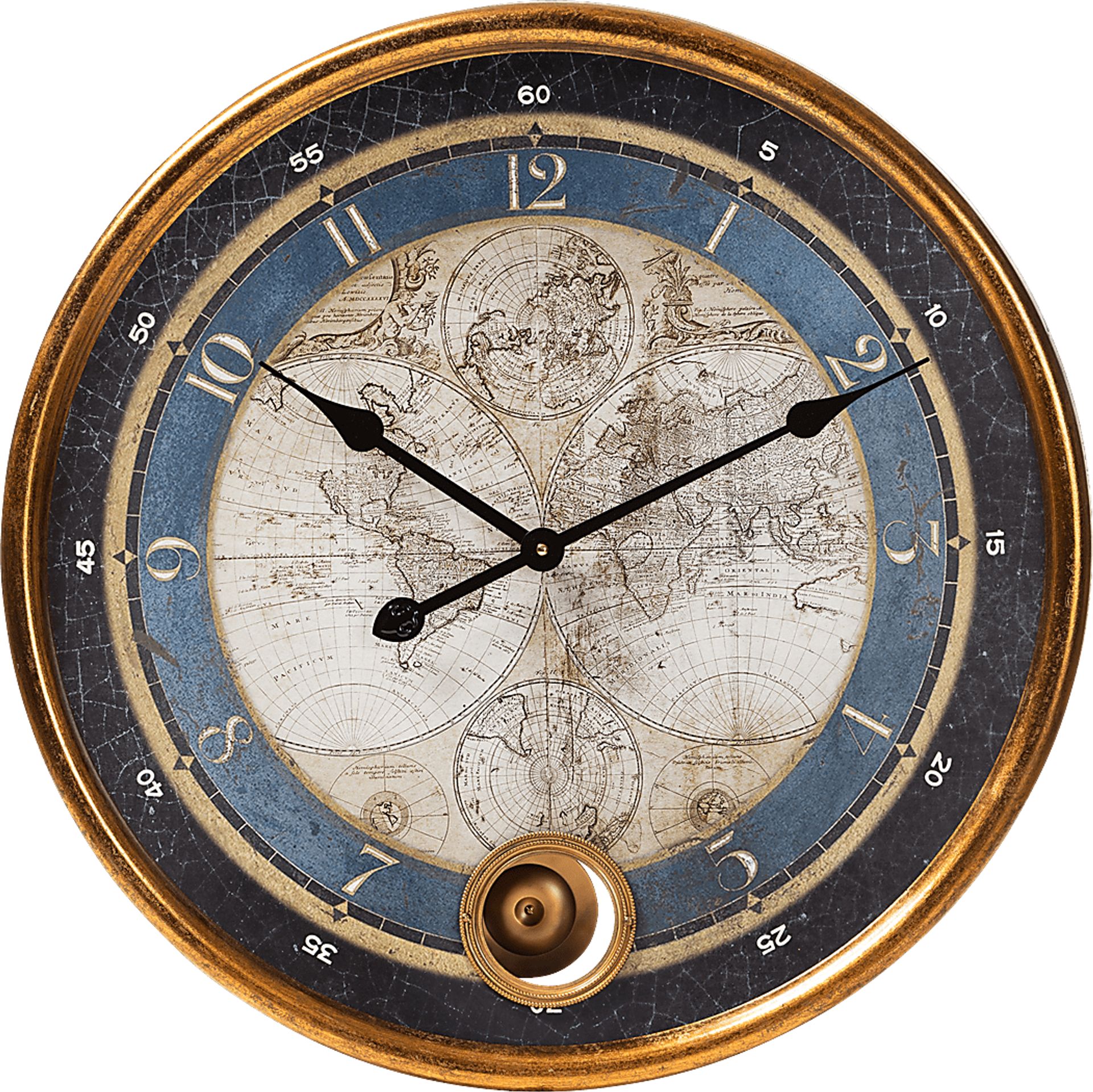 Stonham Blue Wall Clock - Image 1