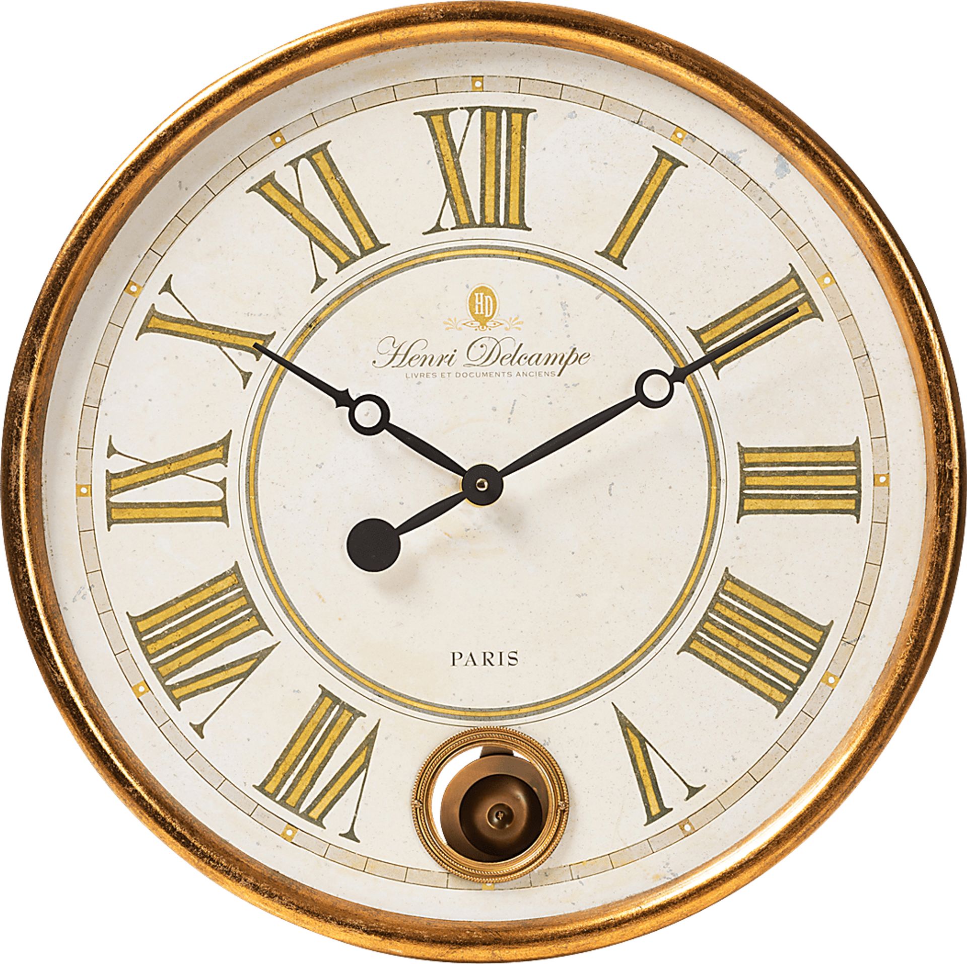 Stonham Gold Wall Clock - Image 1