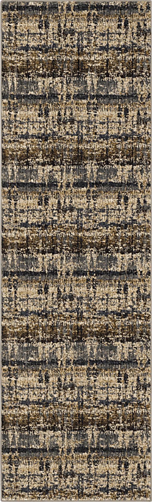 Stoningham Denim 2'4 x 7'10 Runner Rug - Thumbnail - Image 1