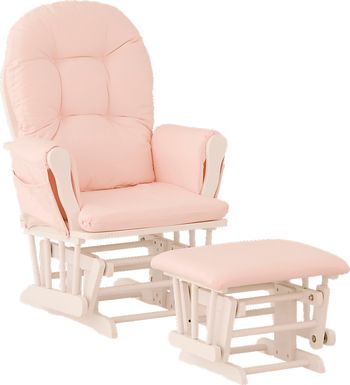 Blush pink 2024 nursery glider