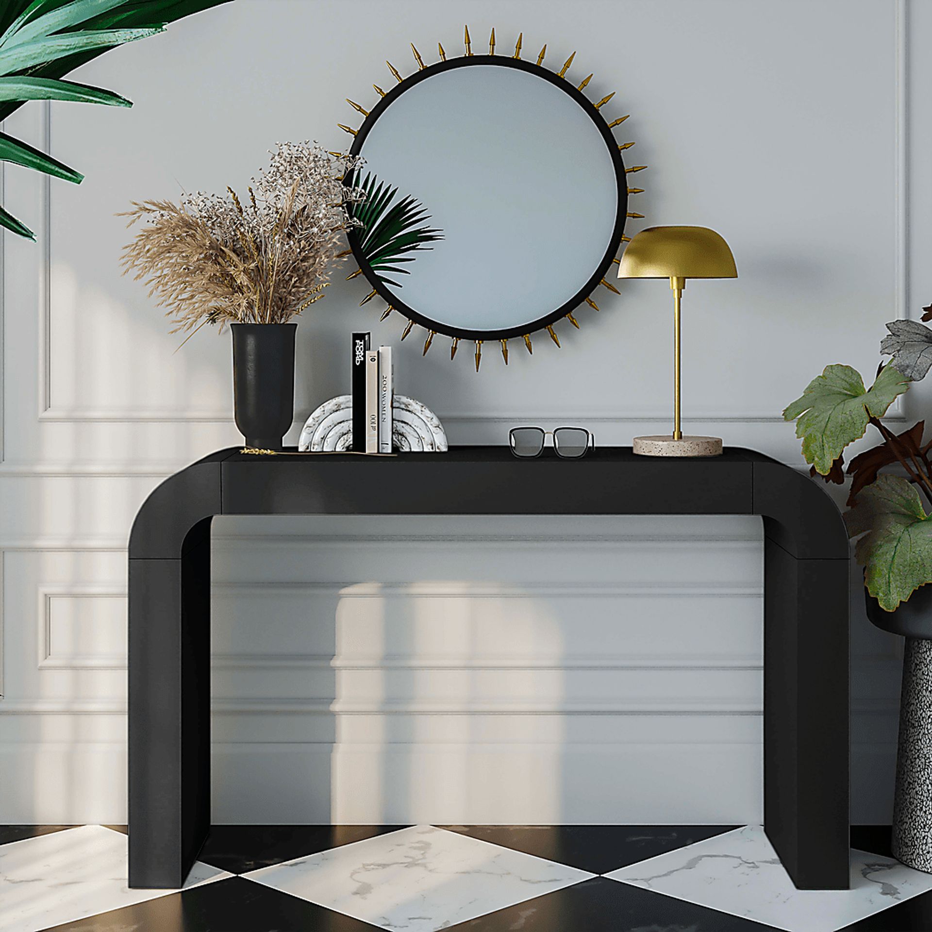 Storla Black Sofa Table - Image 5