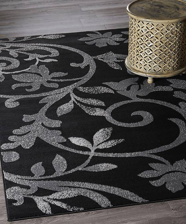 Storleah Black 5'2 x 7'2 Rug - Thumbnail - Image 2