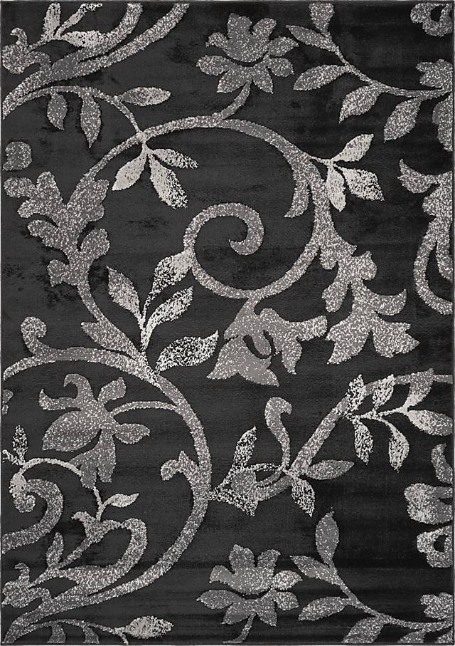 Storleah Black 5'2 x 7'2 Rug - Thumbnail - Image 1